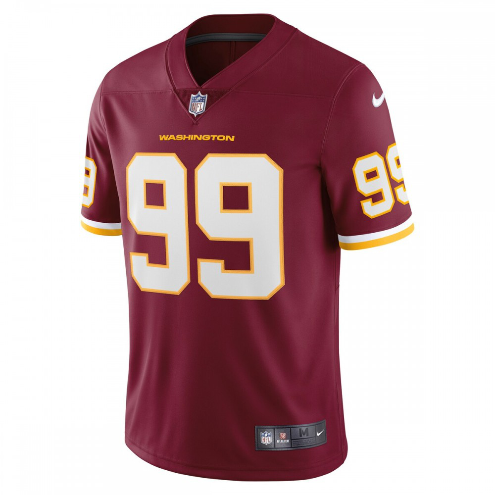 Chase Young Washington Football Team Nike Vapor Limited Jersey - Burgundy-GridironStore